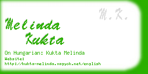 melinda kukta business card